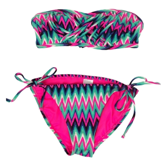 Xhilaration Swim Xhilaration Two Piece Strapless Bikini Small Poshmark